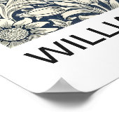 Poster - William Morris B/W Floral Print (Coin)