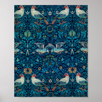 William Morris Birds Art Nouveau Motif Floral