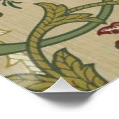 Poster William Morris Brocade Motif de fond d'écran flora (Coin)