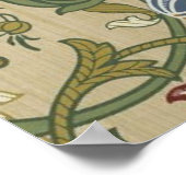 Poster William Morris Brocade Motif de fond d'écran flora (Coin)