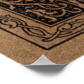 Poster William Morris Campion Cuir Damassé (Coin)