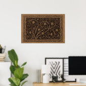 Poster William Morris Campion Cuir Damassé (Bureau à domicile)