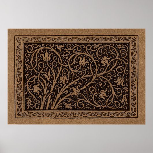 Poster William Morris Campion Cuir Damassé (Devant)