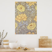Poster William Morris Chrysanthemum Jolie Fleur (Cuisine)