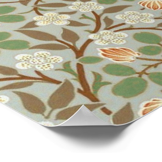Poster William Morris Clover Flower Art Pattern (Coin)