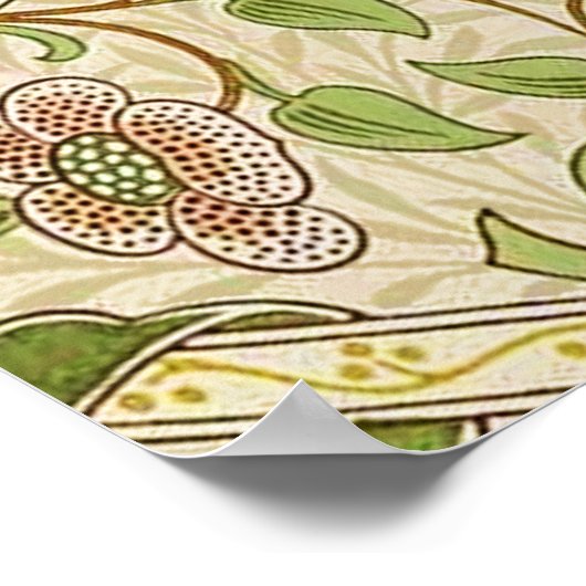 Poster William Morris Daffodil Classique Fleur (Coin)