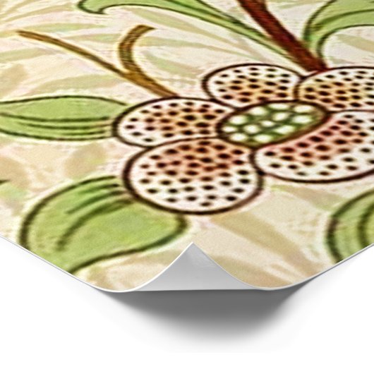 Poster William Morris Daffodil Classique Fleur (Coin)