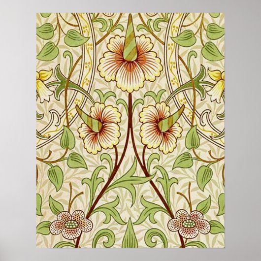 Poster William Morris Daffodil Classique Fleur (Devant)