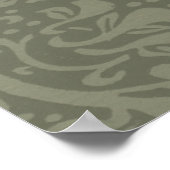 Poster William Morris Daffodil Floral Wallpaper Motif (Coin)