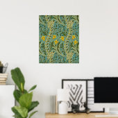 Poster William Morris Daffodil Motif Floral Classique (Bureau à domicile)