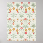 Poster William Morris Daisy Classic Floral Elégance (Devant)