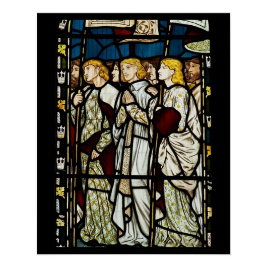 Poster William Morris design, Tous les Saints (Devant)