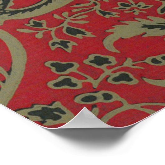 Poster William Morris - Échantillon De Papier Peint Avec  (Coin)