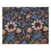 Poster William Morris Evenlode Textile Floral Art (Devant)