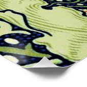 Poster William Morris Fleur d'antiquité aux algues marine (Coin)