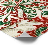 Poster William Morris Fleur d'antiquité aux algues Vert r (Coin)