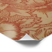 Poster William Morris Fleur de pavot rose Floral (Coin)