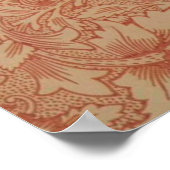 Poster William Morris Fleur de pavot rose Floral (Coin)