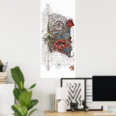 Poster William morris fleurs élégante illustration floral (Bureau à domicile)