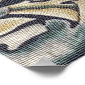 Poster William Morris Forêt Vintage Lapin Floral (Coin)