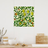 Poster William Morris Fruit exotique, Citron jaune (Cuisine)