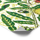 Poster William Morris Fruits exotiques, citrons et pêches (Coin)