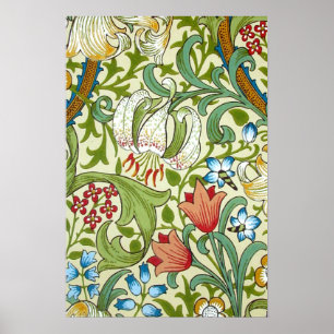 Poster William Morris Garden Papier peint Lily