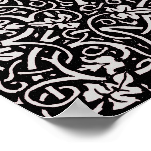 Poster William Morris Grapevine Motif de fond d'écran (Coin)