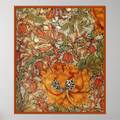 Poster William Morris Honeysuckle (Devant)