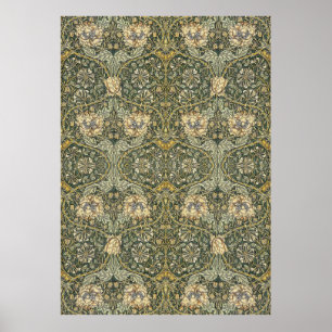 Poster William Morris Honeysuckle Design
