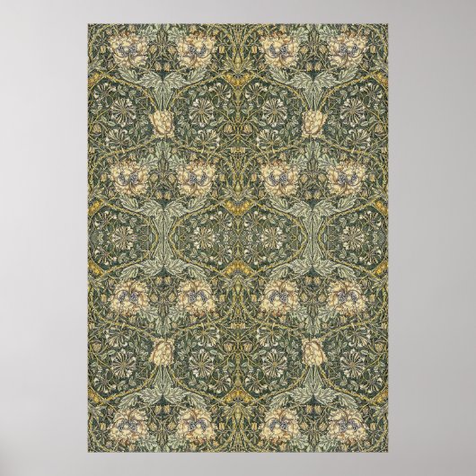 Poster William Morris Honeysuckle Design (Devant)