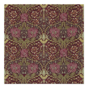 Poster William Morris, Honeysuckle, floral.