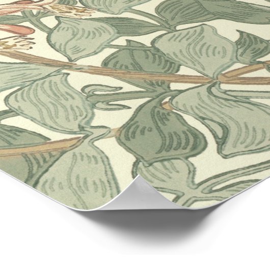 Poster William Morris Honeysuckle Fond d'écran (Coin)