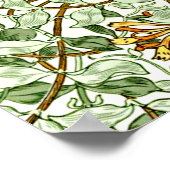 Poster William Morris - Honeysuckle Green and Gold (Coin)