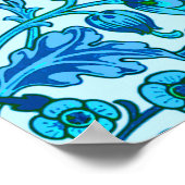 Poster William Morris Hyacinth Print, Cerulean Blue (Coin)