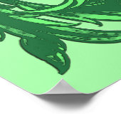 Poster William Morris Jacobean, Fuchsia Pink and Green (Coin)