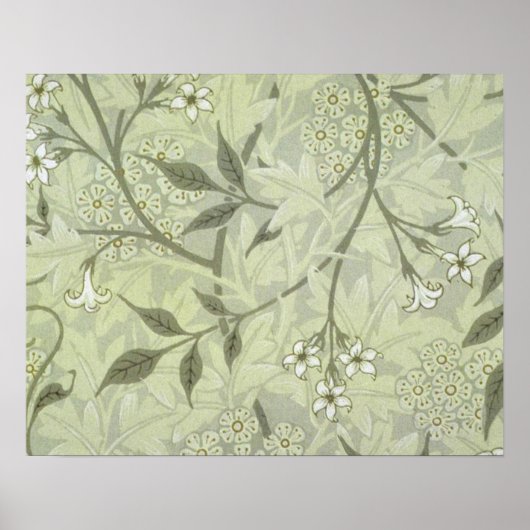 Poster William Morris Jasmine Botanique (Devant)