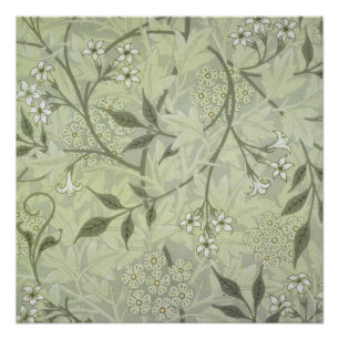 Poster William Morris Jasmine Botanique Antique Vintage