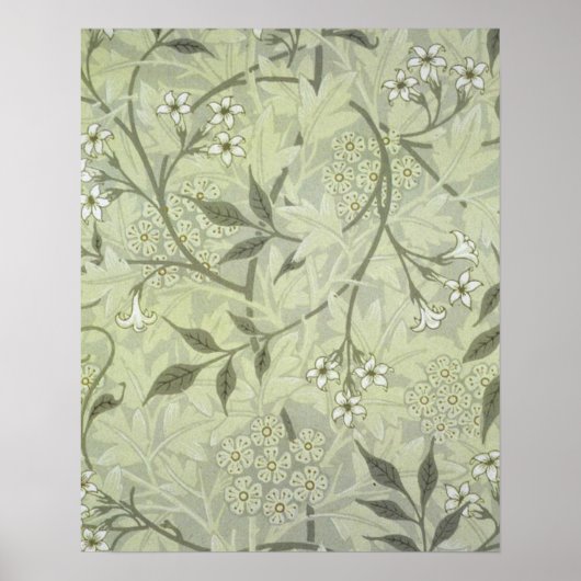 Poster William Morris Jasmine Botanique Antique Vintage (Devant)