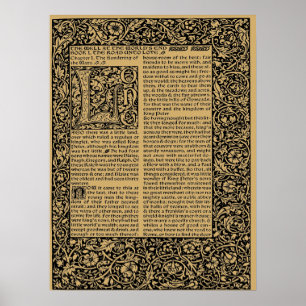 Poster William Morris Kelmscott Press page 1896