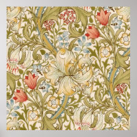 William Morris Lily Motif Art nouveau