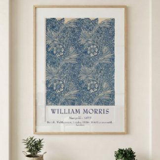 Poster William Morris Marigold 1875 Art botanique vintage