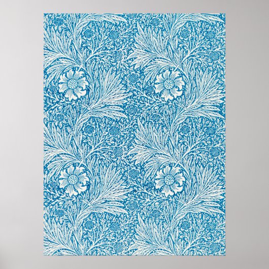 Poster William Morris Marigold 1875 Design Motif (Devant)