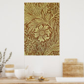 Poster William Morris Marigold Motif de fleurs antiques (Cuisine)
