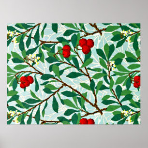 Poster William Morris motif, Arbatus