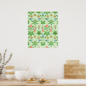 Poster William Morris motif, Daisy (Cuisine)