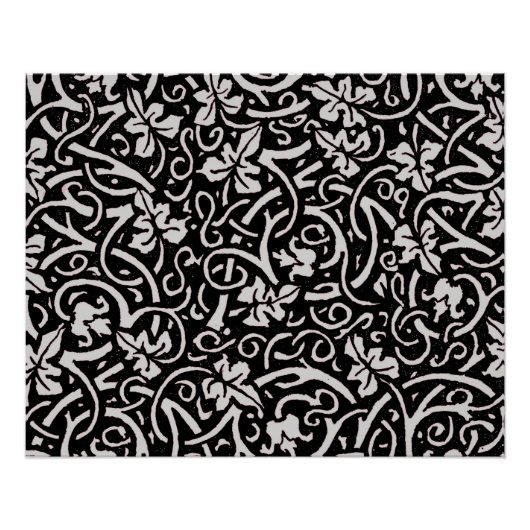 Poster William Morris Motif de la feuille de vigne (Devant)