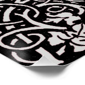 Poster William Morris Motif de la feuille de vigne (Coin)