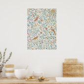 Poster William Morris - Papier peint de la Chouette et de (Cuisine)