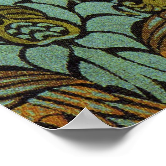 Poster William Morris Peacock Dragon Fond d'écran (Coin)